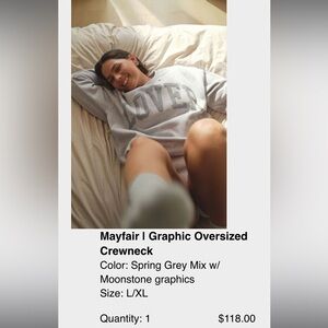 Mayfair Group x Dynamite 'LOVER' Crewneck, L/XL